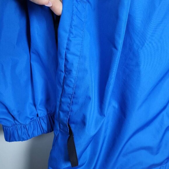 VTG 90s Nike Mens Windbreaker Jacket Size Medium Blue Hooded Full Zip White Tag - Picture 5 of 9